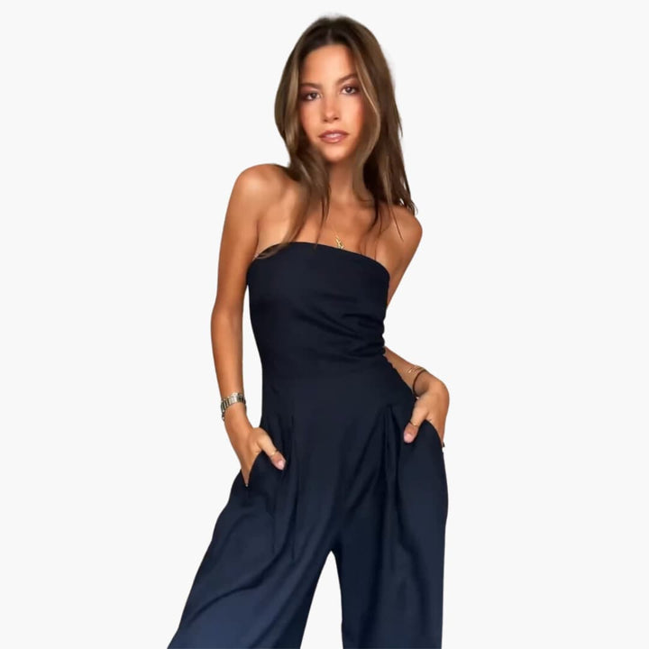 Abigail - Backless Loose Leg Jumpsuit