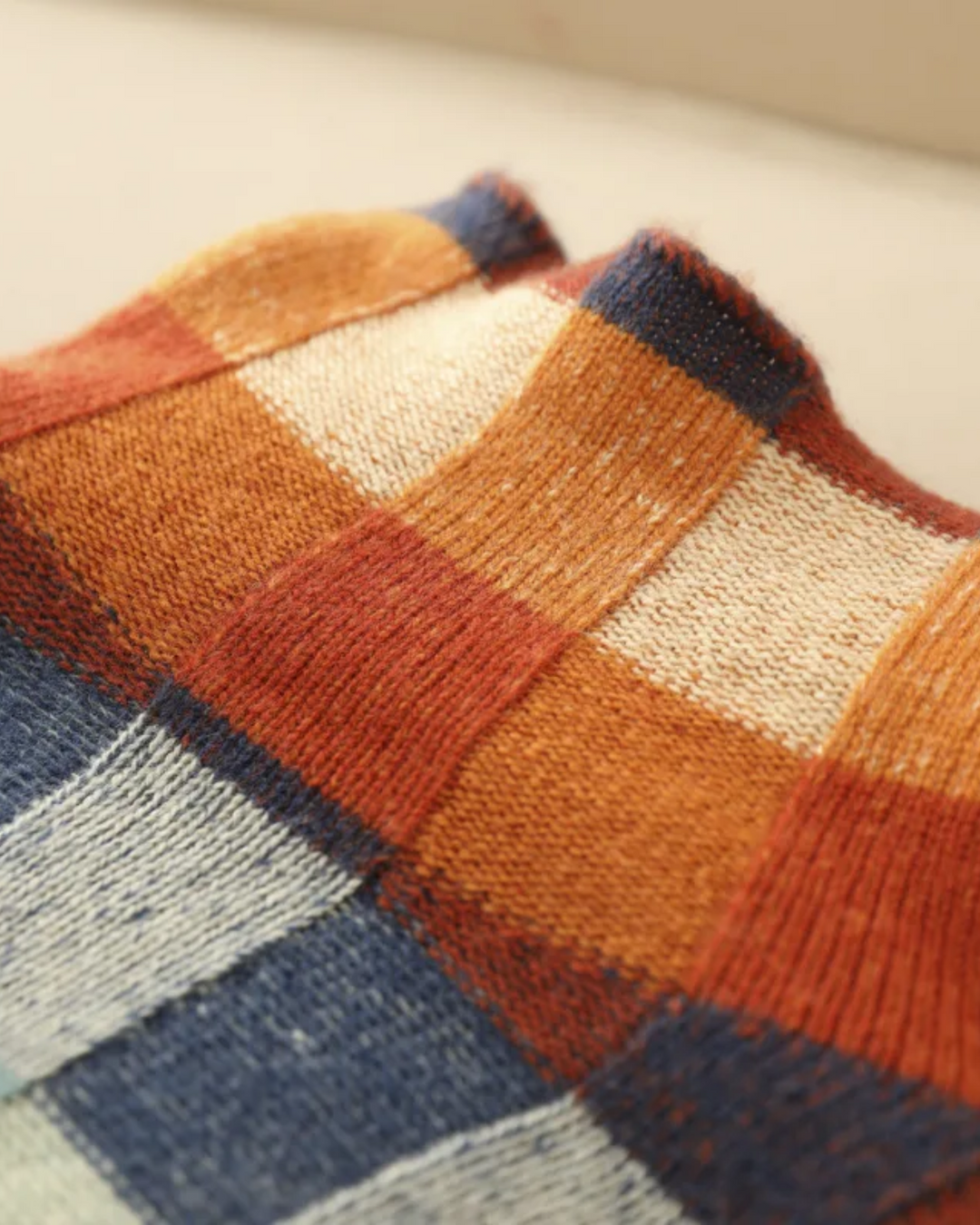 Madi - Cashmere Luxe Patchwork Turtleneck