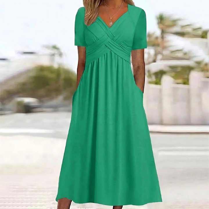 Emily - Elegant Dress with Tummy Coverage
