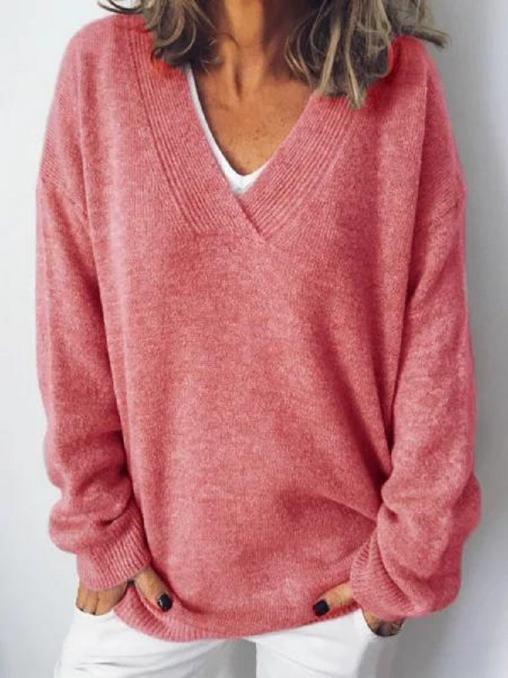 Monika - V-Neck Cashmere Pullover (Copy)