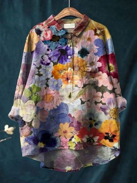 Lila - Elegant Floral Blouse