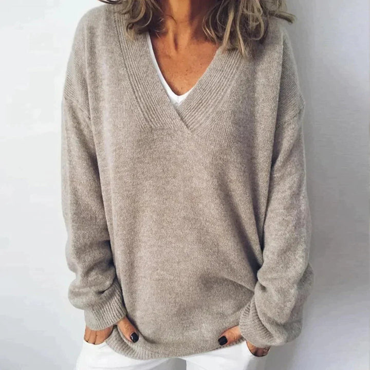 Anna | Relaxed V-Neck Sweater