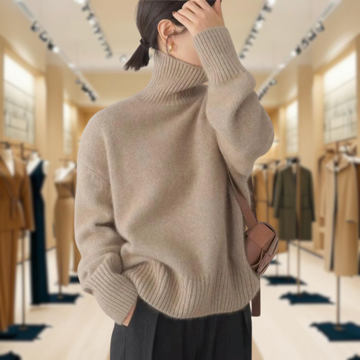 Mirrin - Wool Turtleneck Sweater