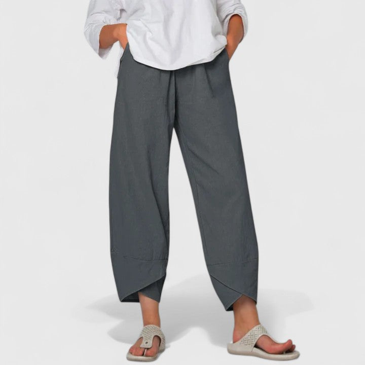Adelaide | Elegant Women's Wide Leg Pants With Pockets