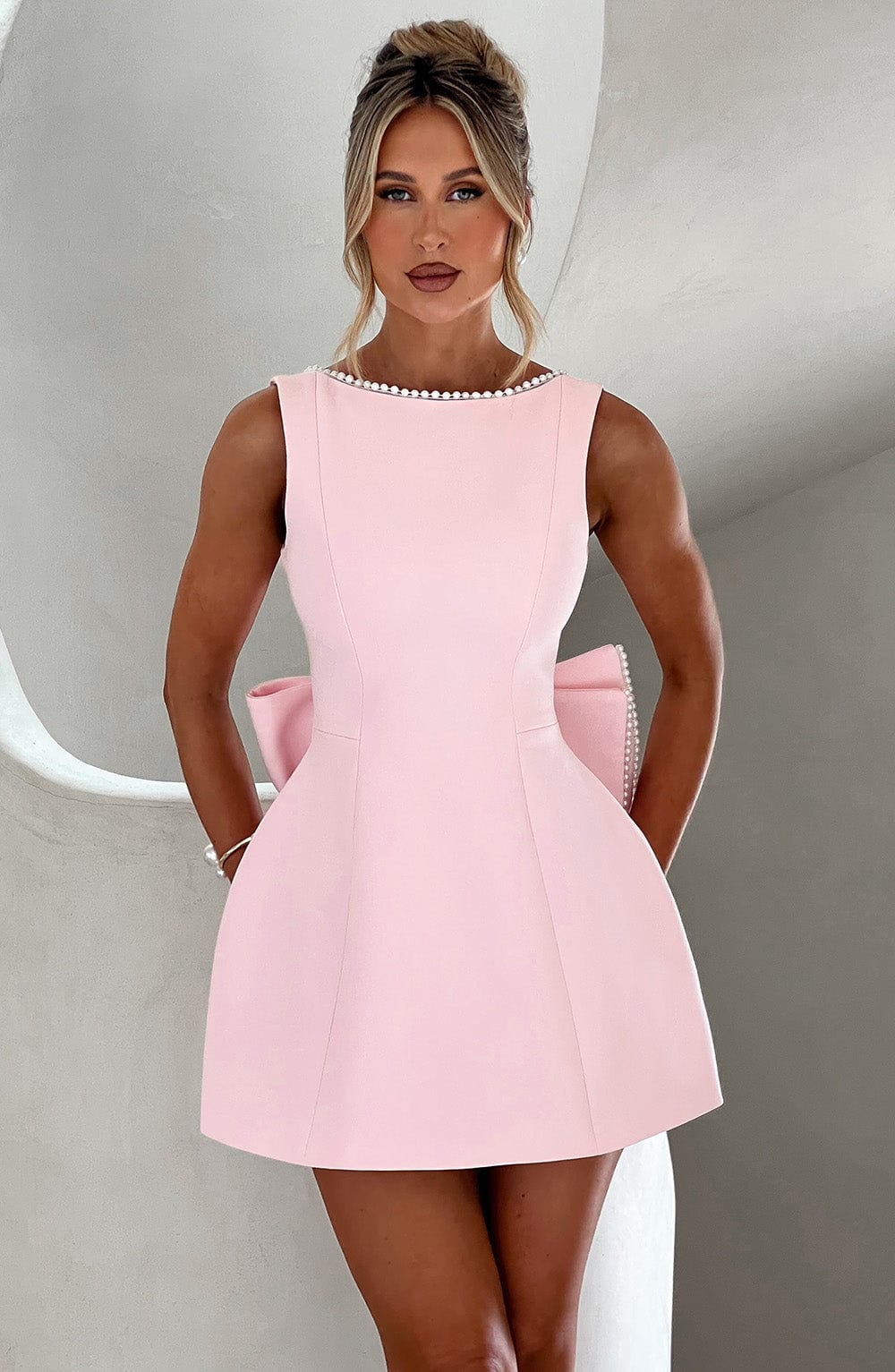 Adeline | Elegant Women’s 2026 Graduation Structured Mini Dress
