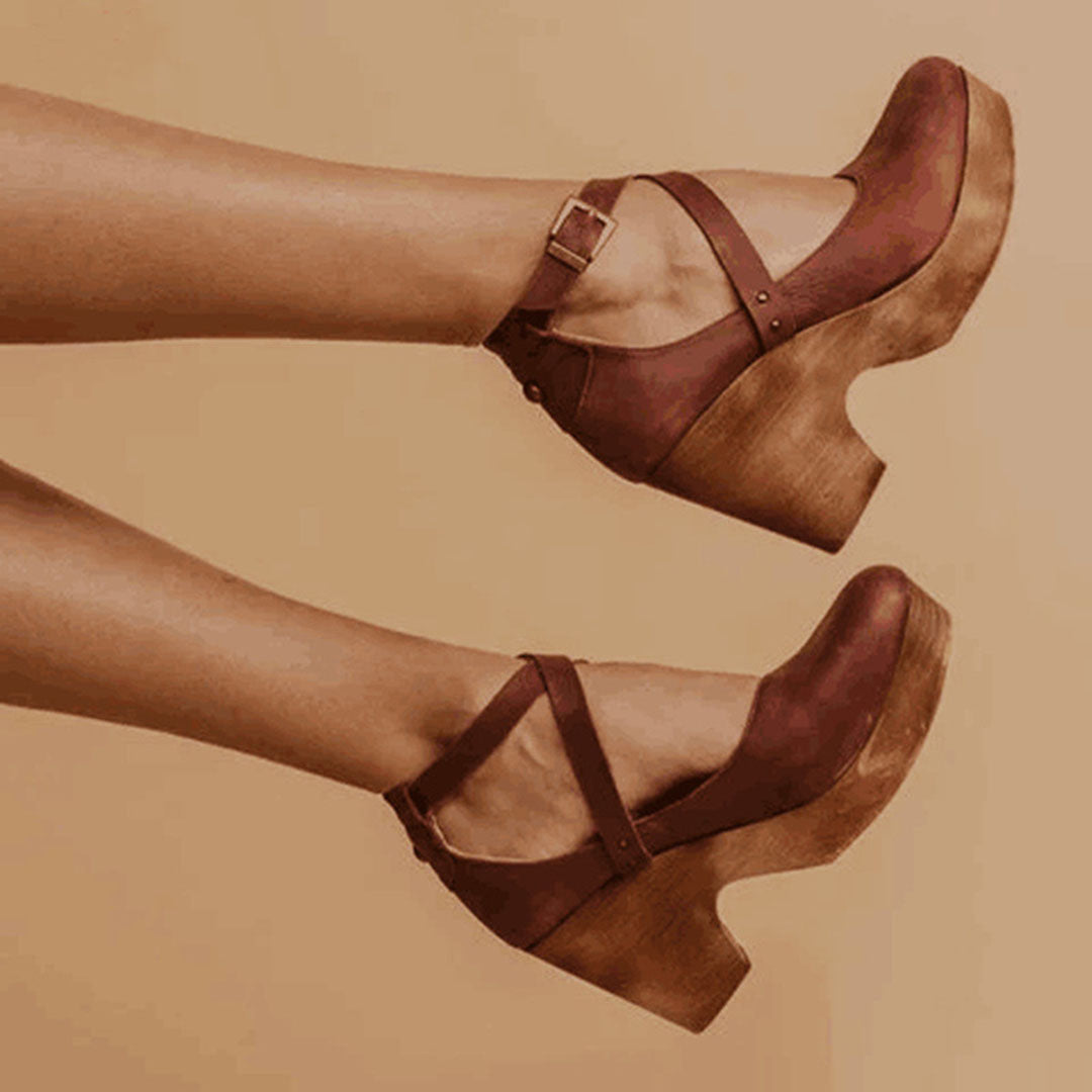 Adrienne | Elegant Women's Wedge Heels with Ankle Strap
