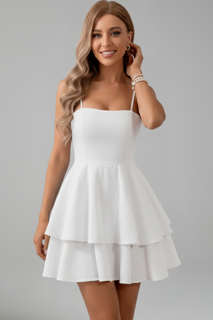 Alisa | Elegant Women’s 2026 Graduation Ruffle Mini Dress