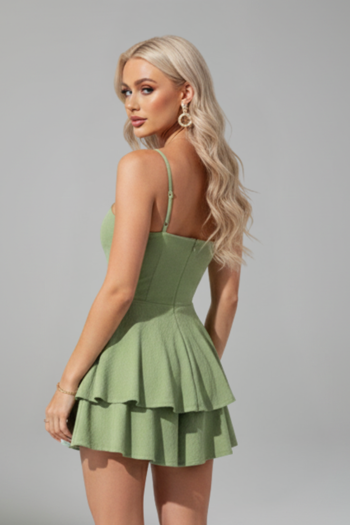 Alisa | Elegant Women’s 2026 Graduation Ruffle Mini Dress