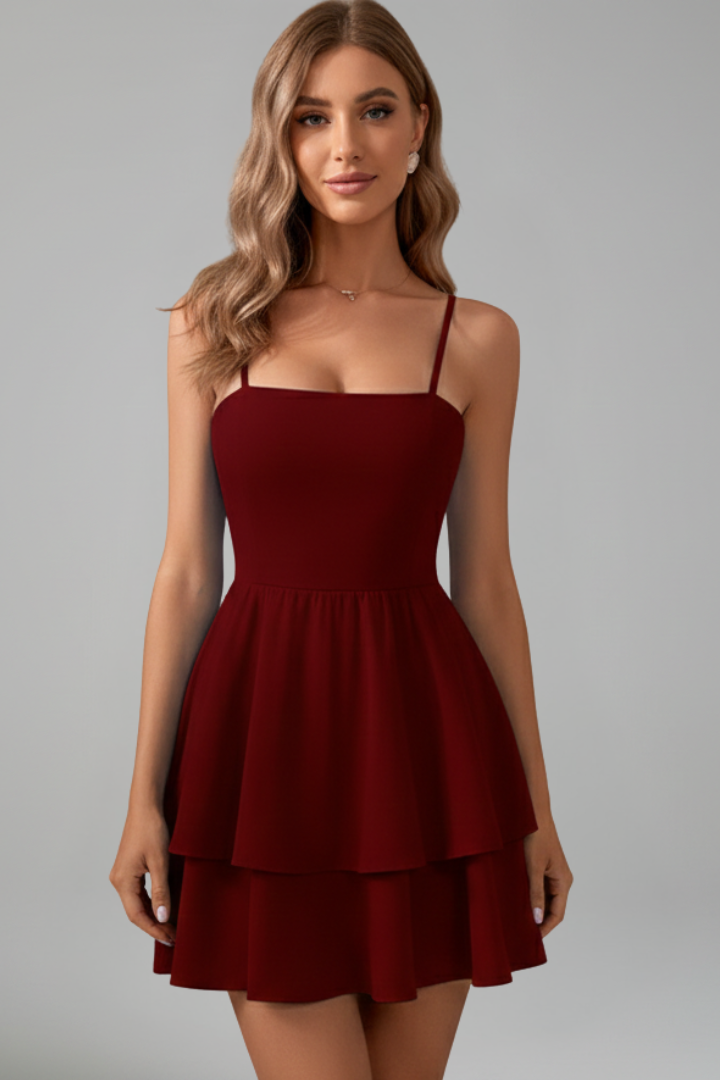 Alisa | Elegant Women’s 2026 Graduation Ruffle Mini Dress