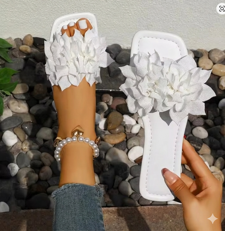 Amara | Women's Summer Flip Flops Square Toe Casual Slip On