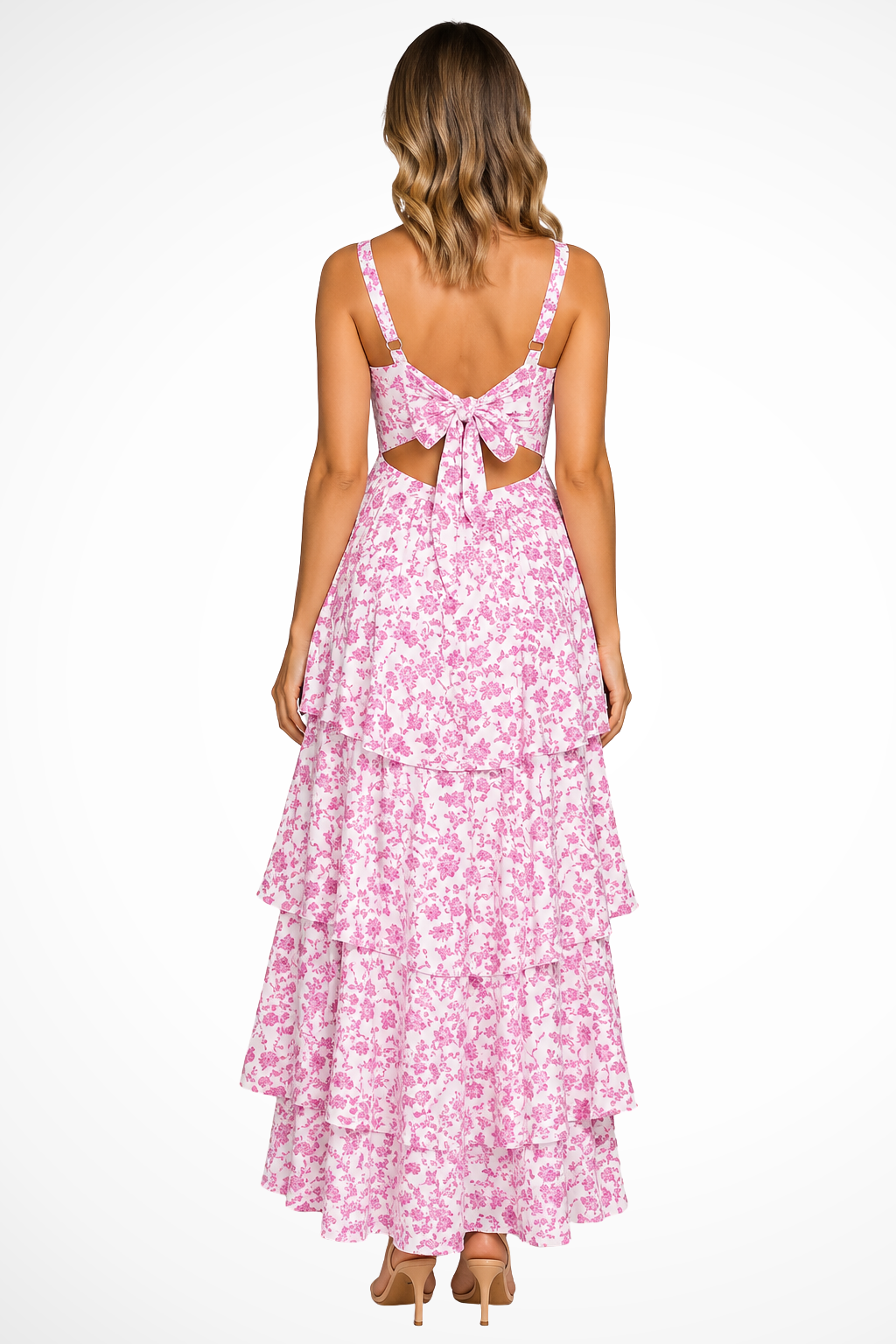Amelia | Elegant Women's Ruffled Tiered Floral Maxi Dress