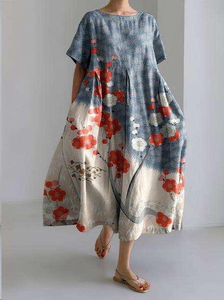 Anya | Women's Floral Maxi Dress Loose Fit