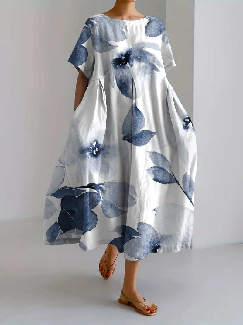 Anya | Women's Floral Maxi Dress Loose Fit