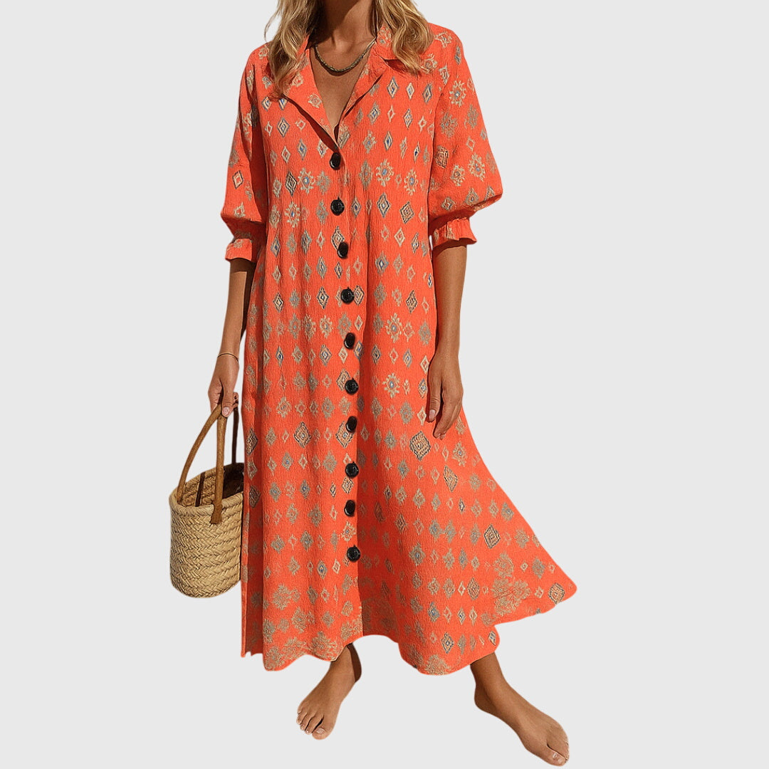 Anya | Women's V-Neck Floral Maxi Dress Wrap