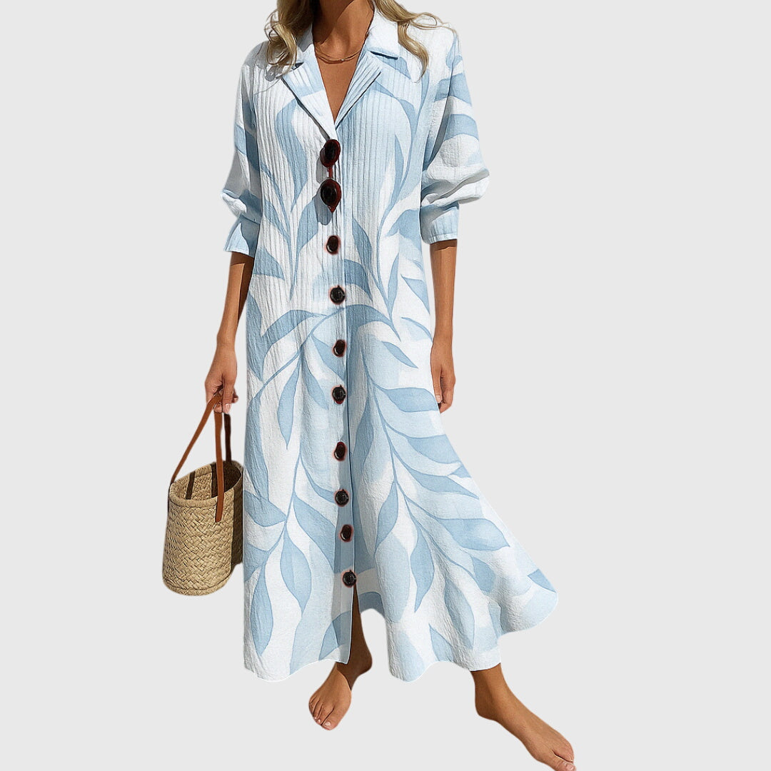 Anya | Women's V-Neck Floral Maxi Dress Wrap