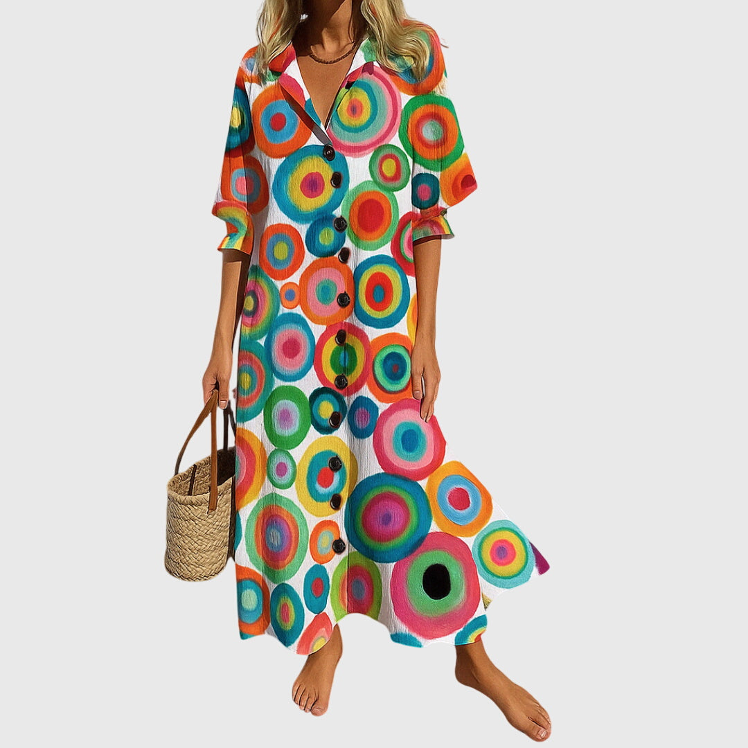 Anya | Women's V-Neck Floral Maxi Dress Wrap