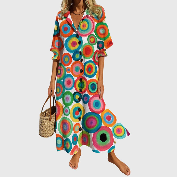 Anya | Women's V-Neck Floral Maxi Dress Wrap
