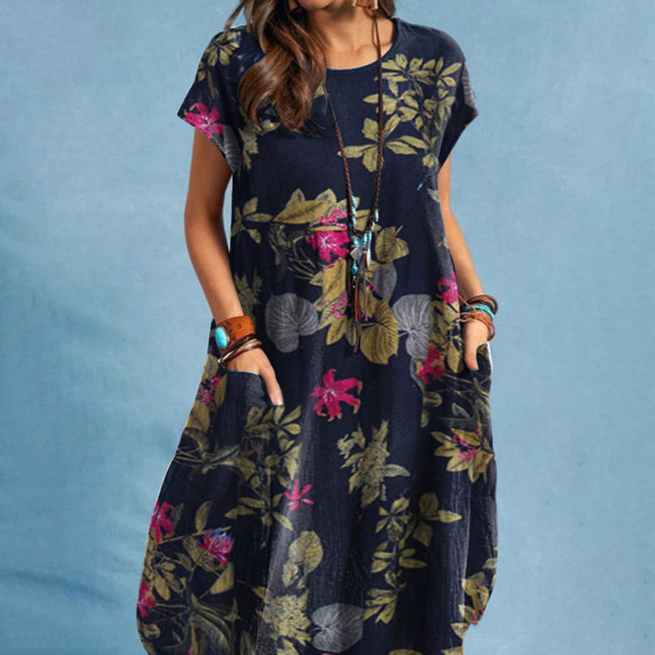 Charlotte | Women's Floral Midi Dress A-Line