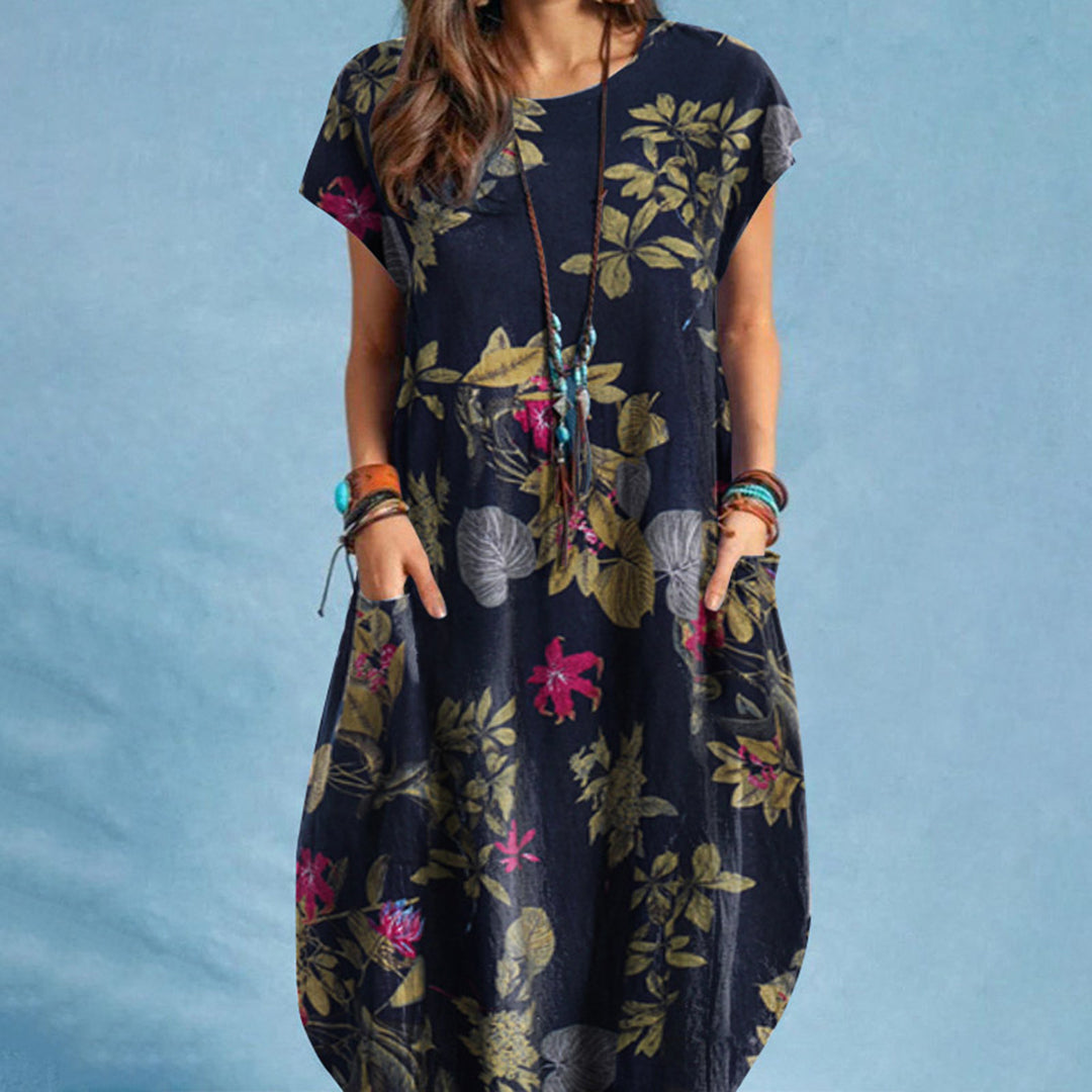 Charlotte | Women's Floral Midi Dress A-Line