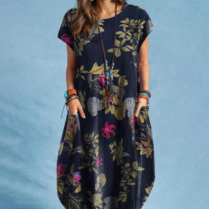 Charlotte | Women's Floral Midi Dress A-Line