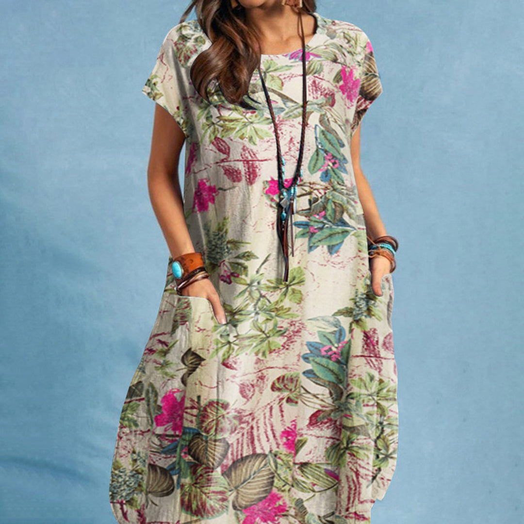 Charlotte | Women's Floral Midi Dress A-Line