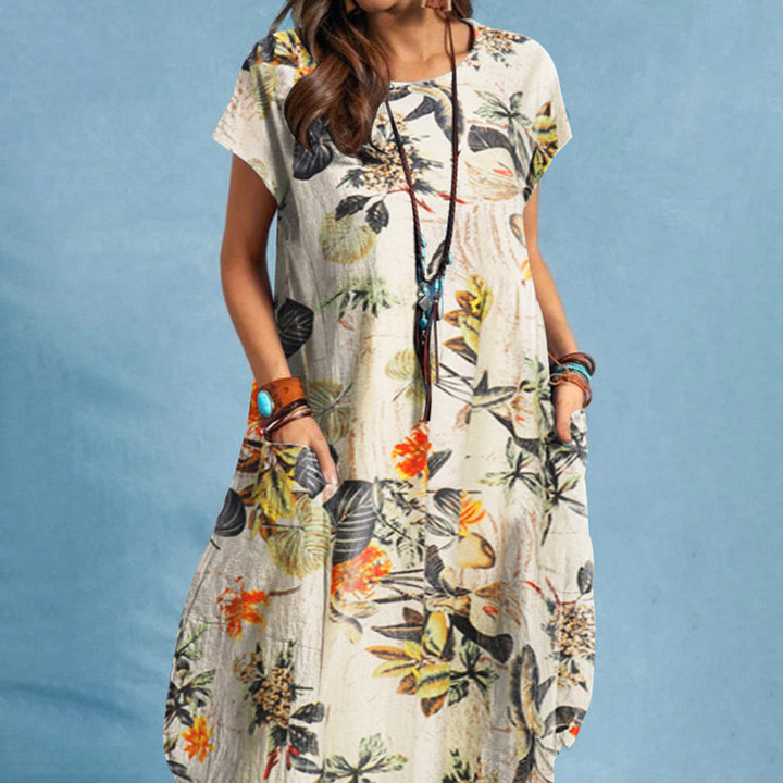 Charlotte | Women's Floral Midi Dress A-Line