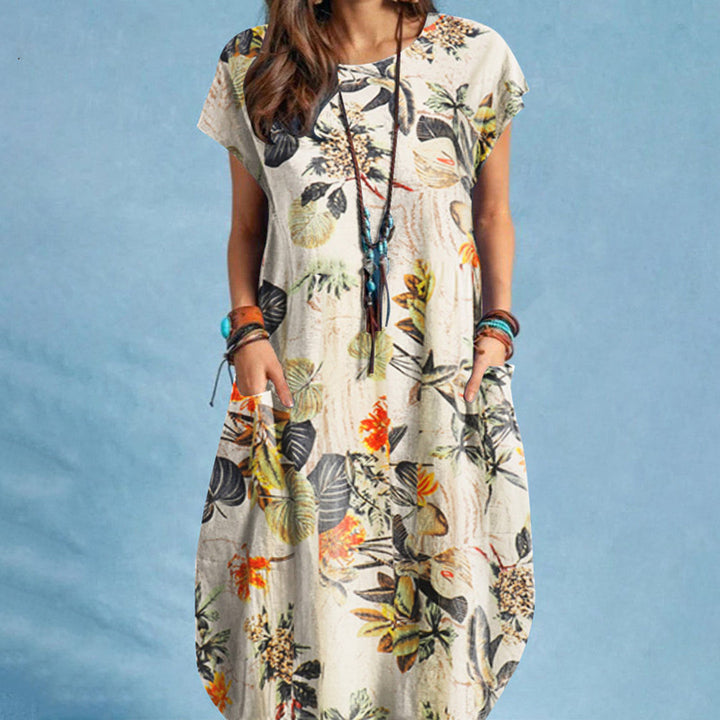 Charlotte | Women's Floral Midi Dress A-Line