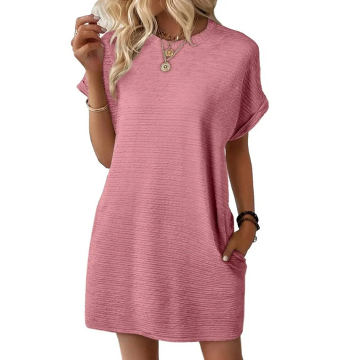 Chloe | Women's Jersey Short Sleeve Mini Sundress