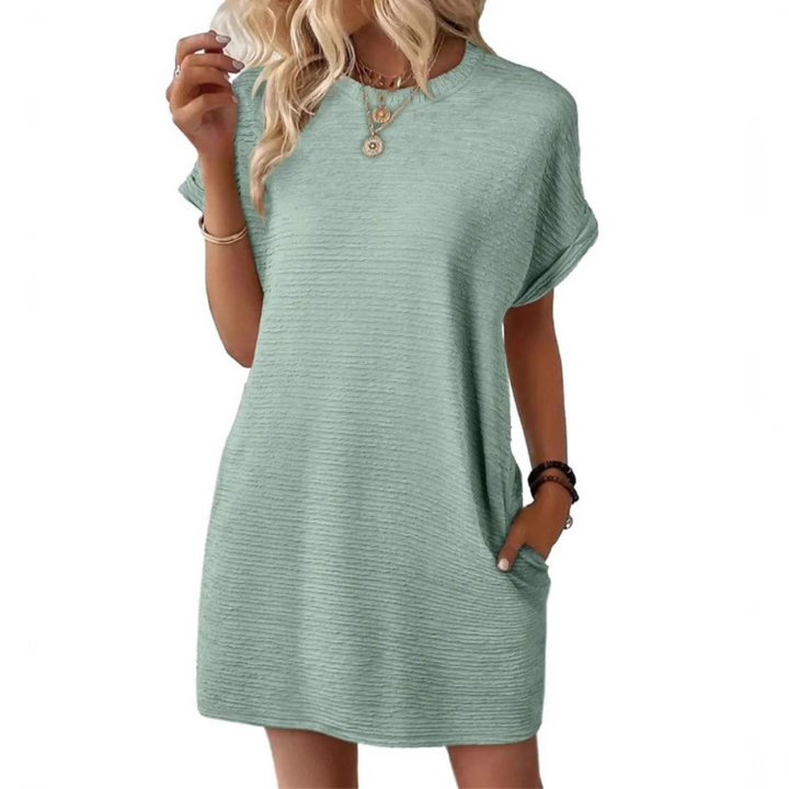 Chloe | Women's Jersey Short Sleeve Mini Sundress