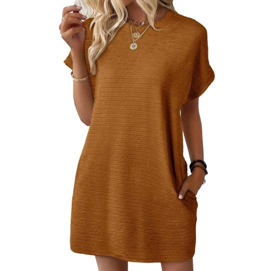 Chloe | Women's Jersey Short Sleeve Mini Sundress