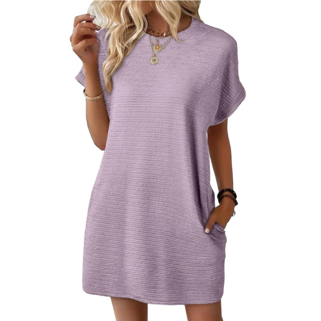 Chloe | Women's Jersey Short Sleeve Mini Sundress