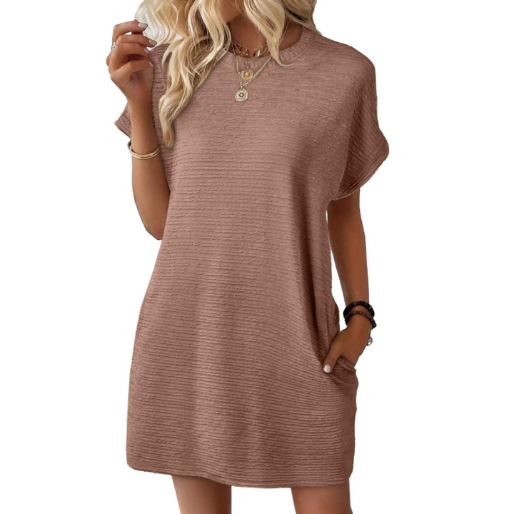 Chloe | Women's Jersey Short Sleeve Mini Sundress