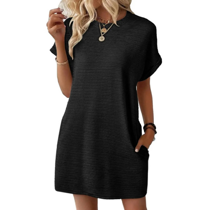 Chloe | Women's Jersey Short Sleeve Mini Sundress