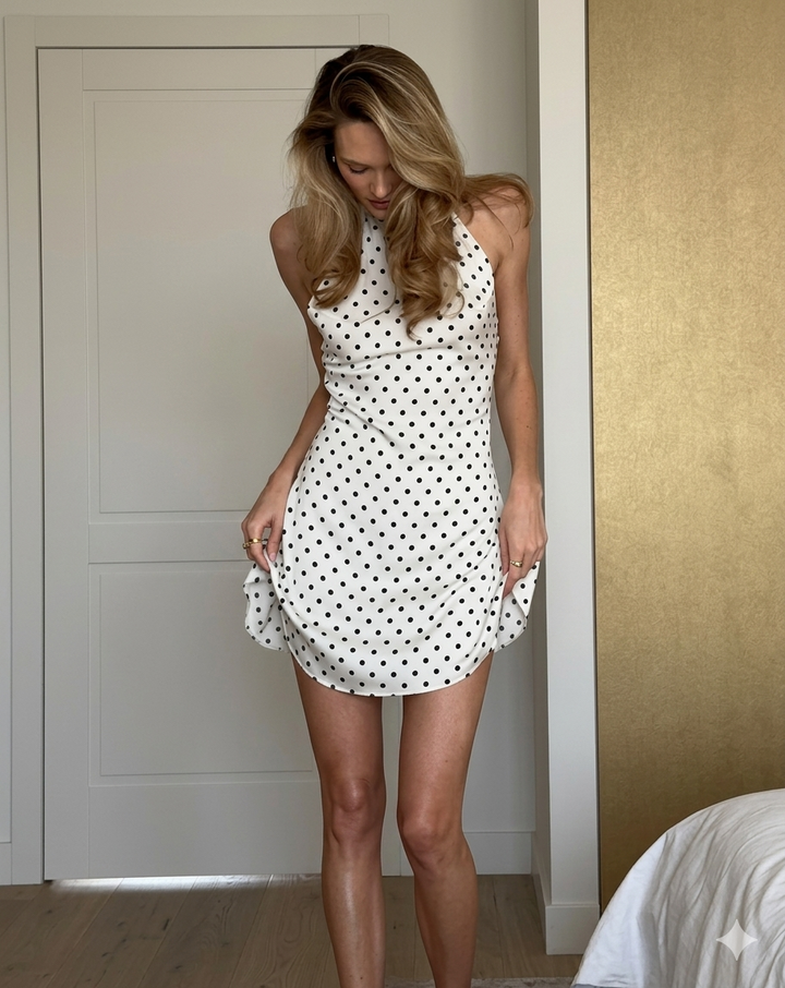Chloe | Women's Mini Halter Cocktail Dress Backless