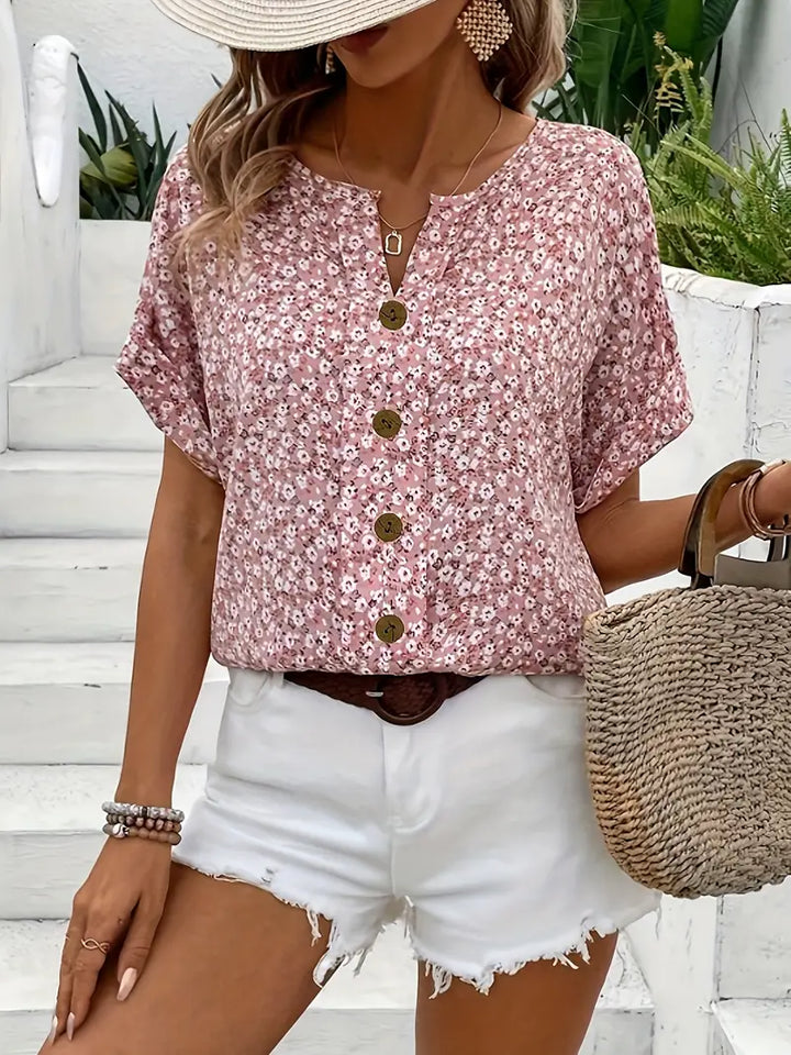 Clara | Women's Loose Fit Floral Print Blouse