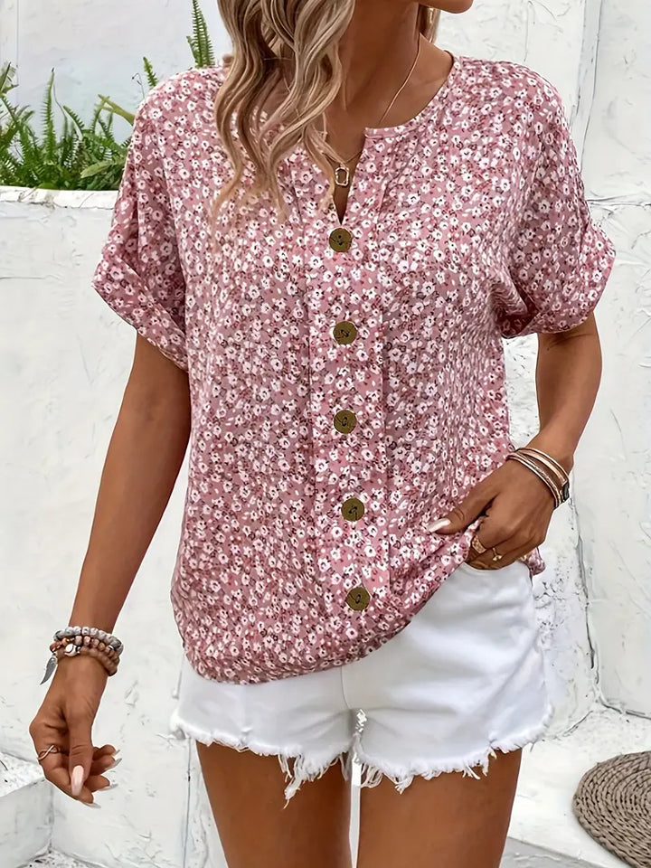 Clara | Women's Loose Fit Floral Print Blouse