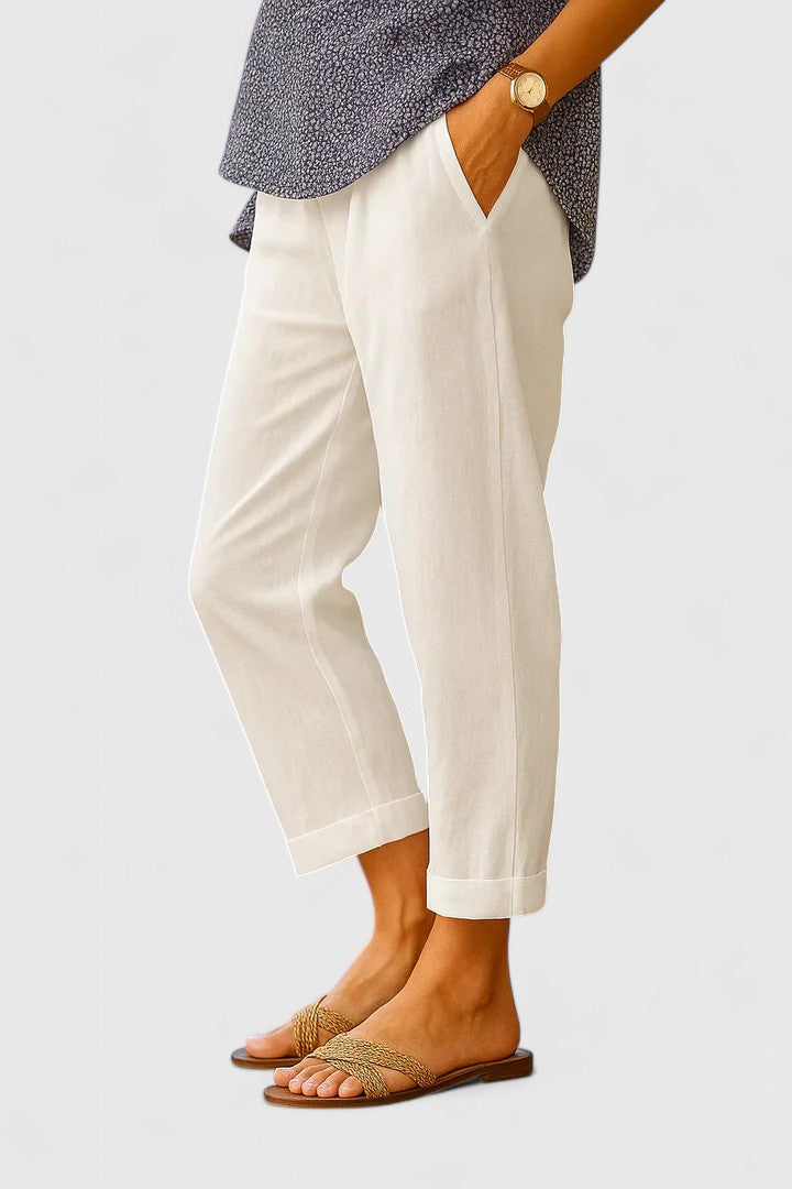 Clara | Effortless Women's Pants Side Pockets Lightweight