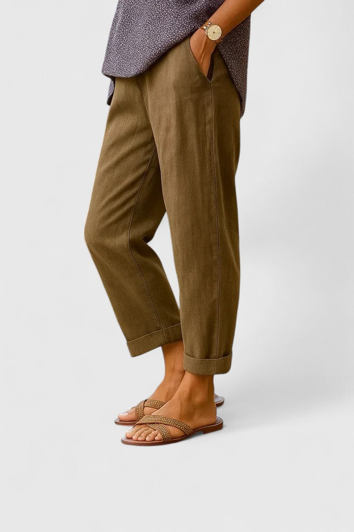Clara | Effortless Women's Pants Side Pockets Lightweight