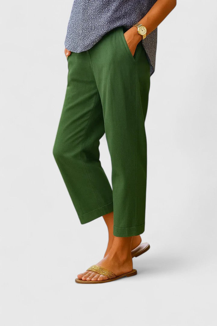 Clara | Effortless Women's Pants Side Pockets Lightweight