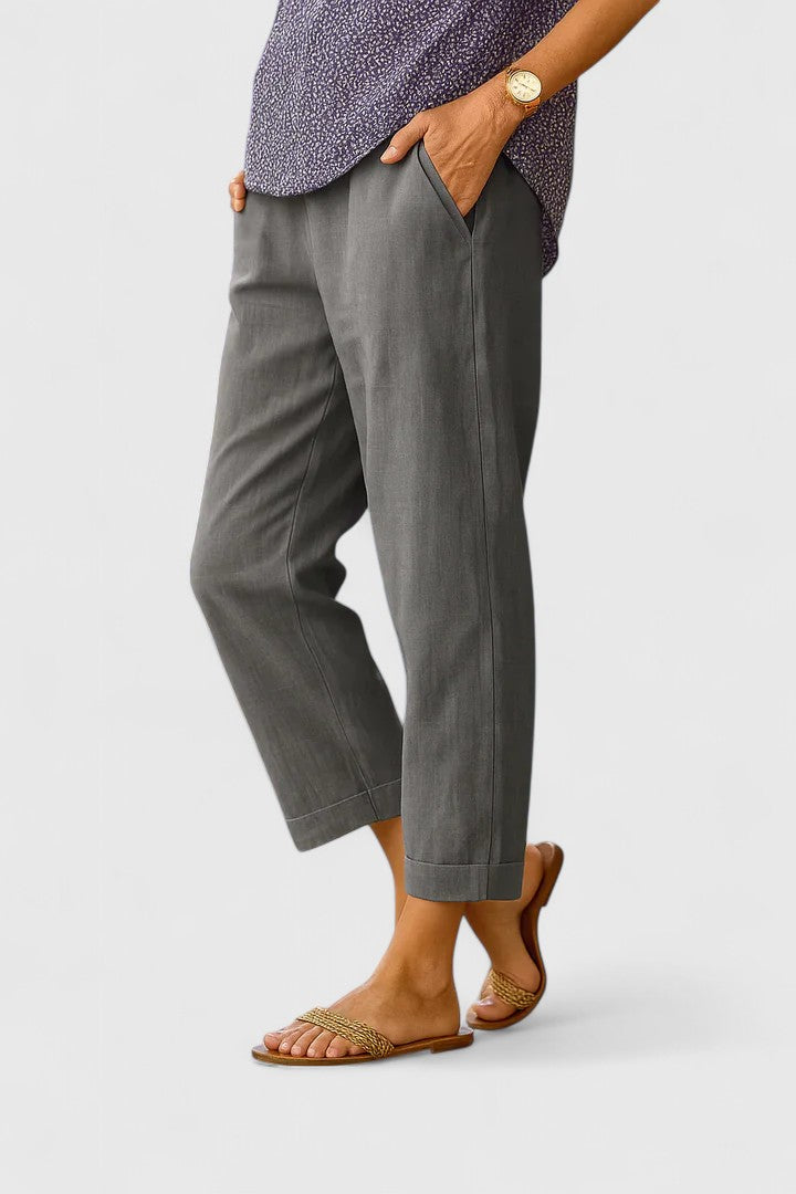 Clara | Effortless Women's Pants Side Pockets Lightweight