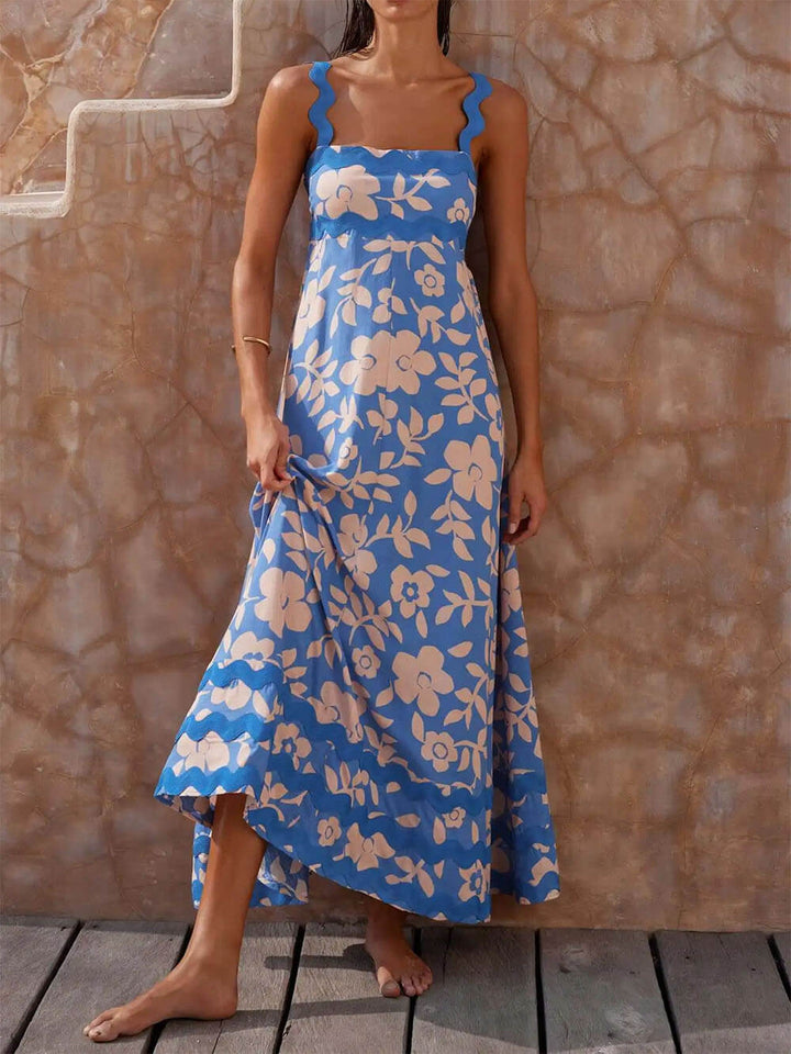 Clara | Women's Summer Sleeveless Floral Maxi Dress