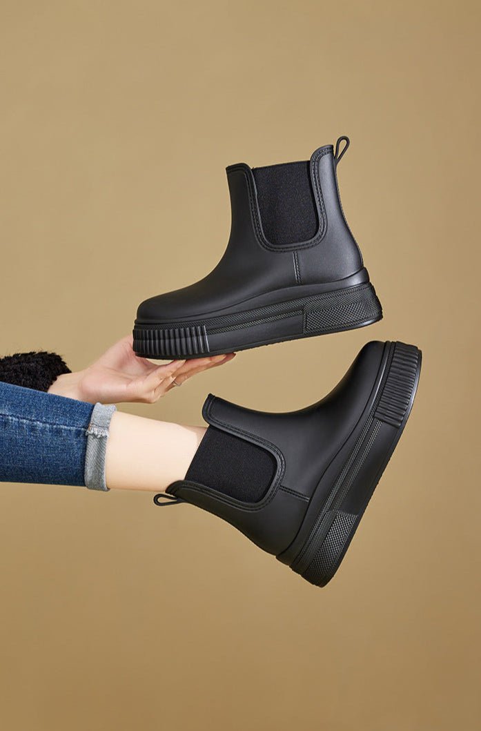 Clementine | Women's Platform Chelsea Boots Waterproof Slip On