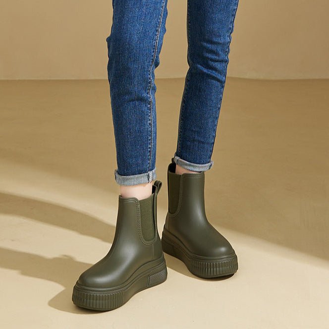 Clementine | Women's Platform Chelsea Boots Waterproof Slip On