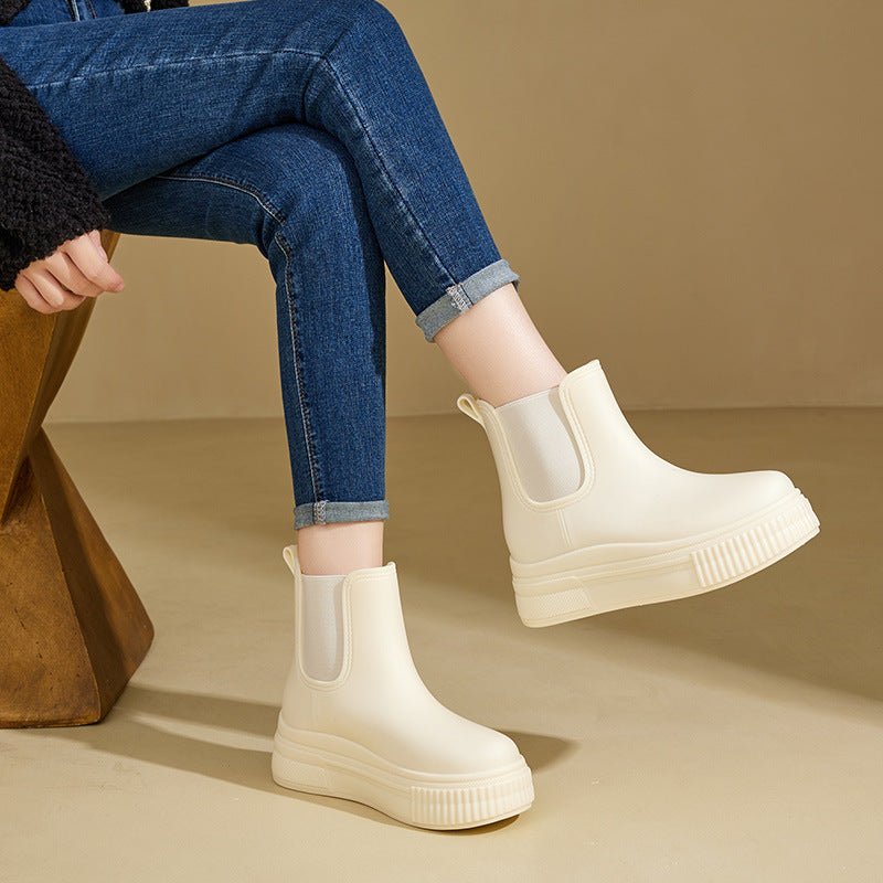 Clementine | Women's Platform Chelsea Boots Waterproof Slip On