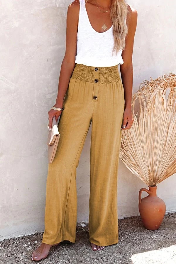Diana | Elegant Women's High Waist Summer Trousers