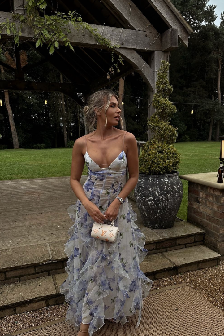 Taylor | Women Summer Floral Cut-Out Maxi Dress