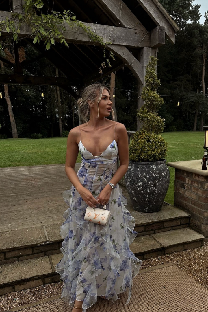 Taylor | Women Summer Floral Cut-Out Maxi Dress