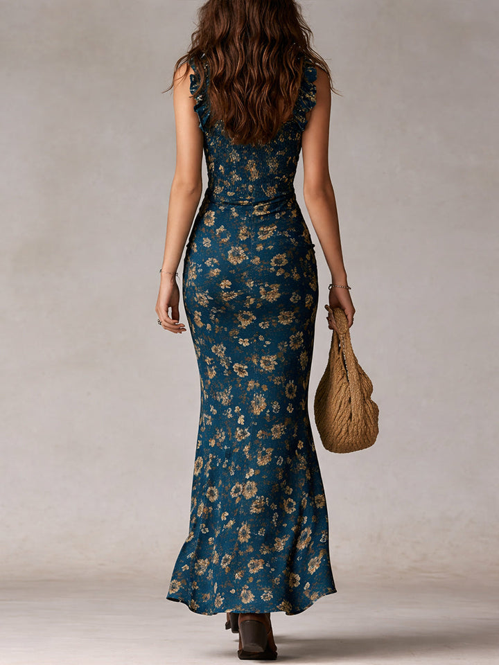 Elena | Women's Summer Boho Floral Maxi Dress