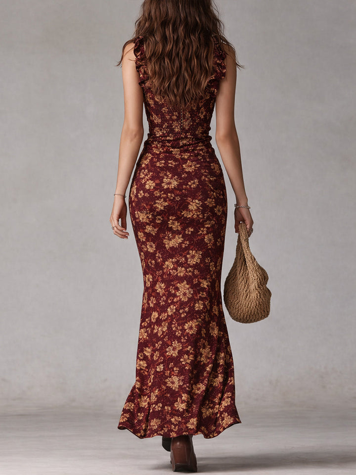 Elena | Women's Summer Boho Floral Maxi Dress