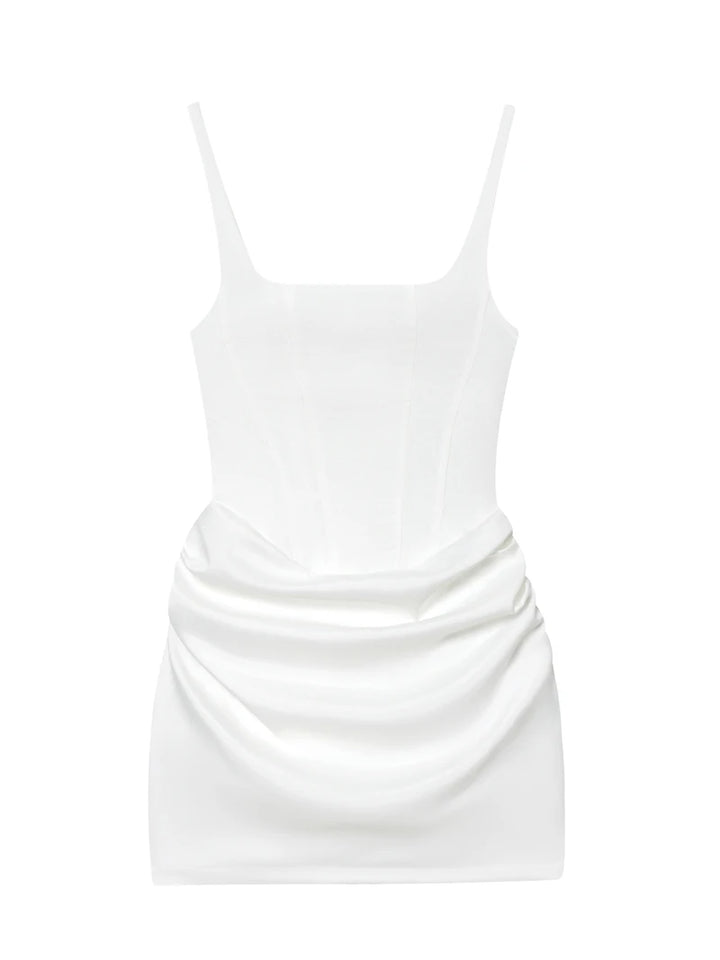 Elena | Women's Mini Cocktail Dress Corset Lace Up Ruched